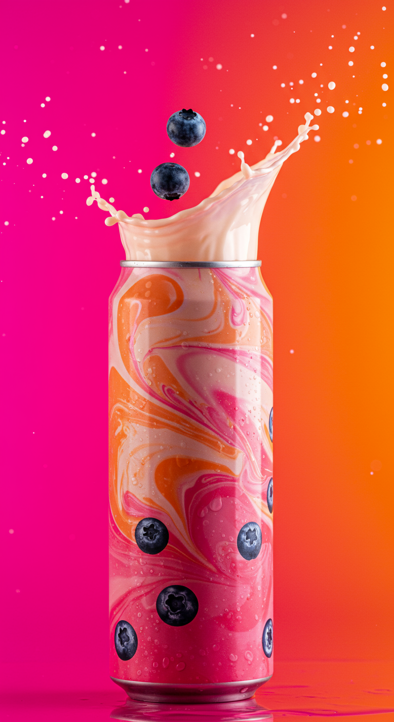 Quenzy soda bursting with fruit